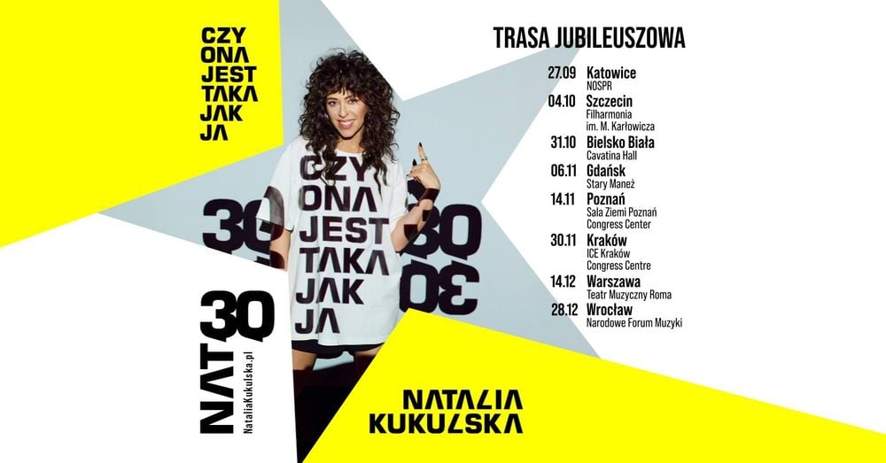 Natalia Kukulska jubileuszowo w Bielsku-Białej – trasa 'Czy ona jest taka jak ja?'