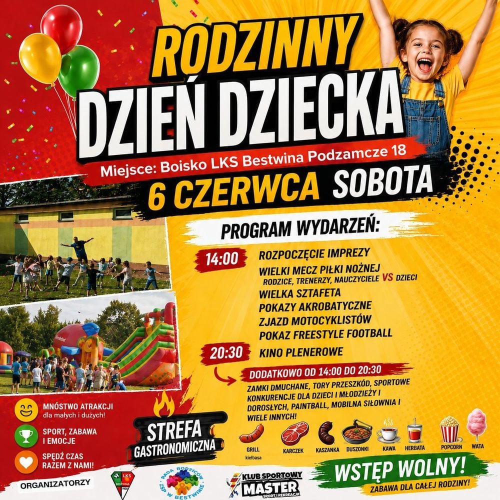 Rodzinny Dzień Dziecka z atrakcjami sportowymi w Bestwinie
