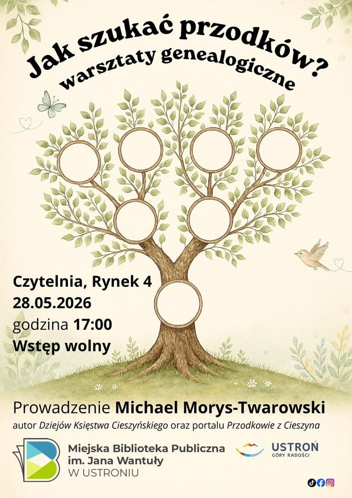 Warsztaty genealogiczne w Ustroniu z Michaelem Morysem-Twarowskim