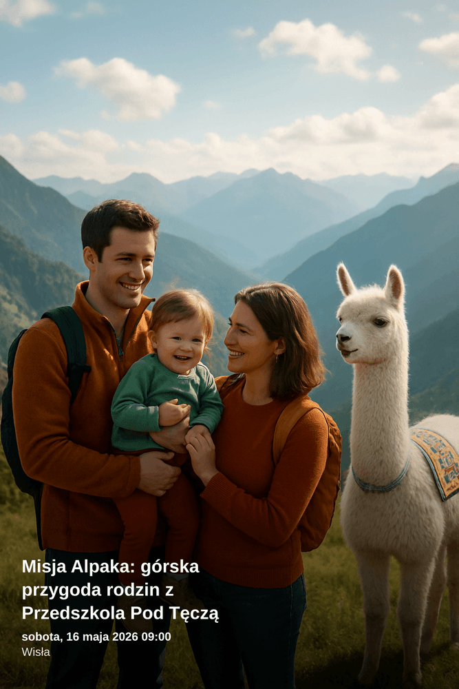 Rodzinna Wyprawa Górska 'Misja Alpaka' w Wiśle