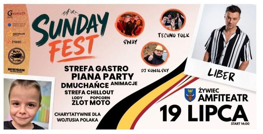 Sunday Fest w Żywcu – muzyka i pomoc dla Wojtusia
