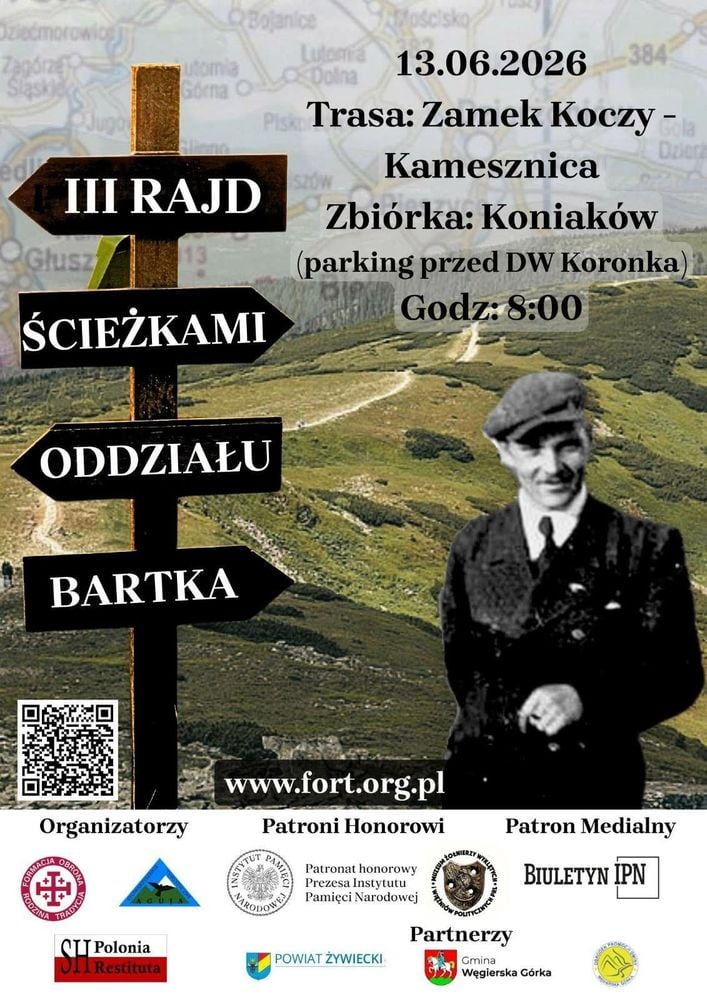 III Rajd Szlakiem Oddziału Bartka z Koniakowa do Kamesznicy