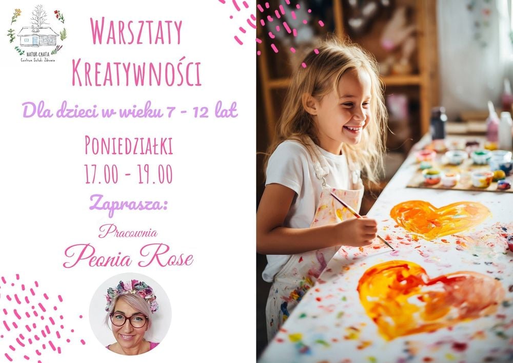Kreatywne warsztaty dla dzieci w Bielsku-Białej z Peonią Rose