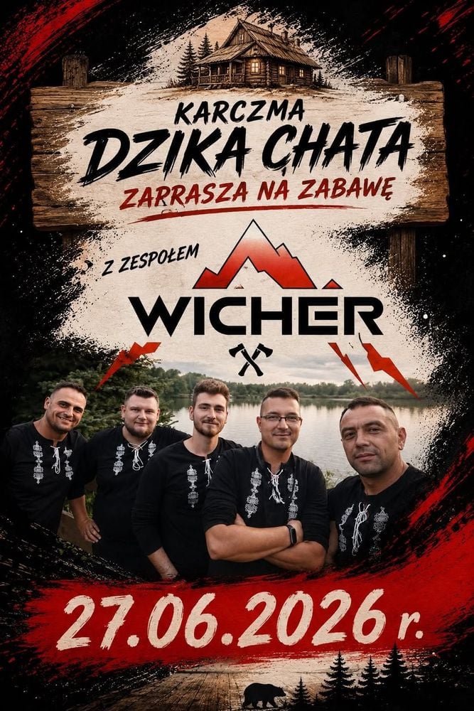 Noc Tańca z Zespołem Wicher w Karczmie Dzika Chata w Zawoi