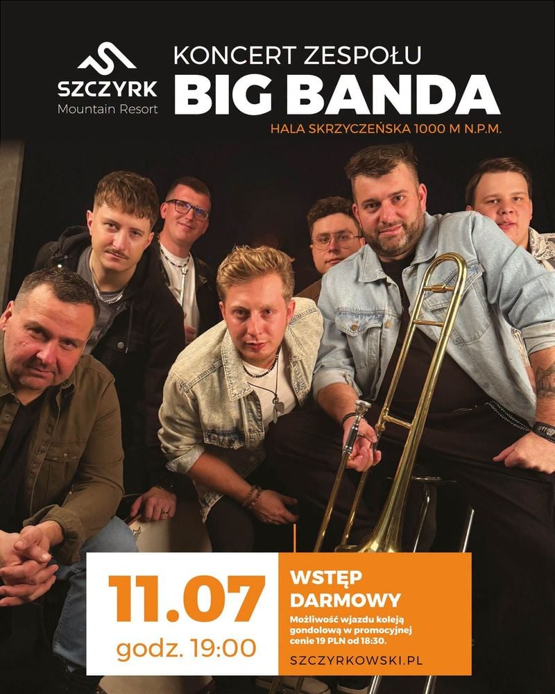 Muzyczna uczta Big Banda na 1000 m n.p.m. w Szczyrku