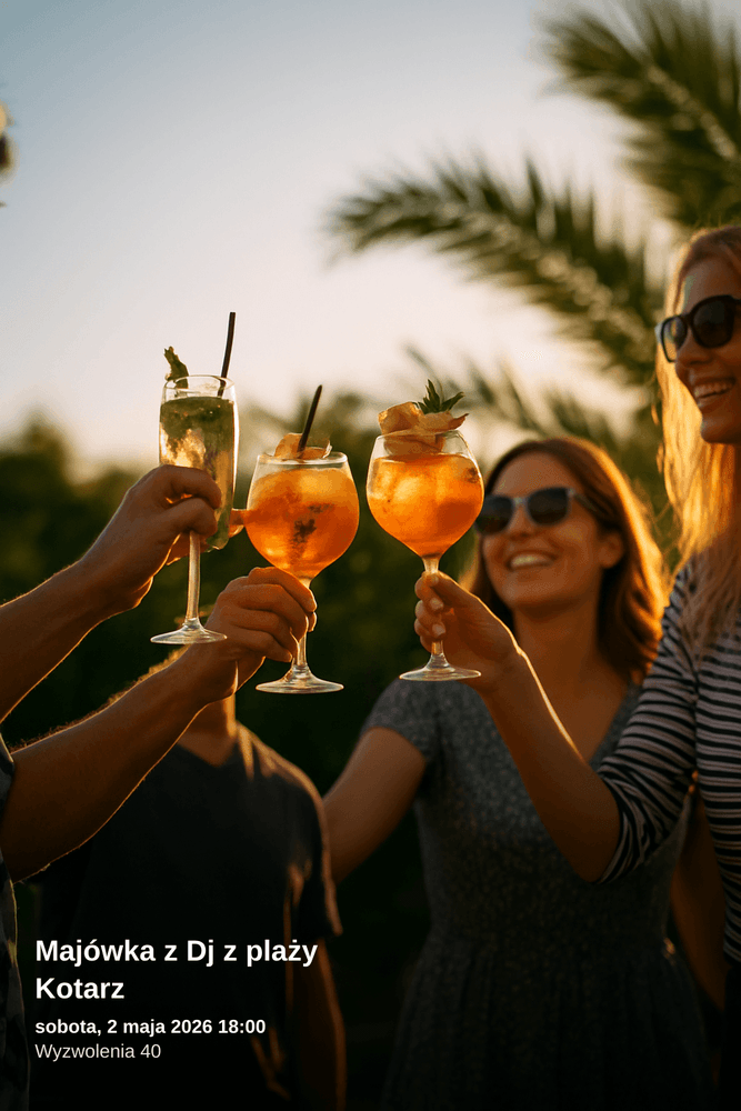 Majówkowa impreza z DJ-em na plaży w Brennej