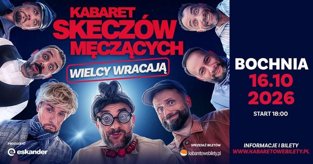Kabaret Skeczów Męczących w Wiśle - Wielcy wracają, 16.10.2026