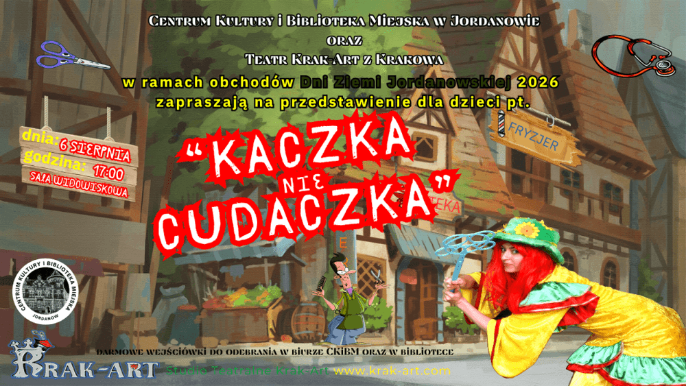Teatrzyk dla dzieci Kaczka nie Cudaczka w Jordanowie