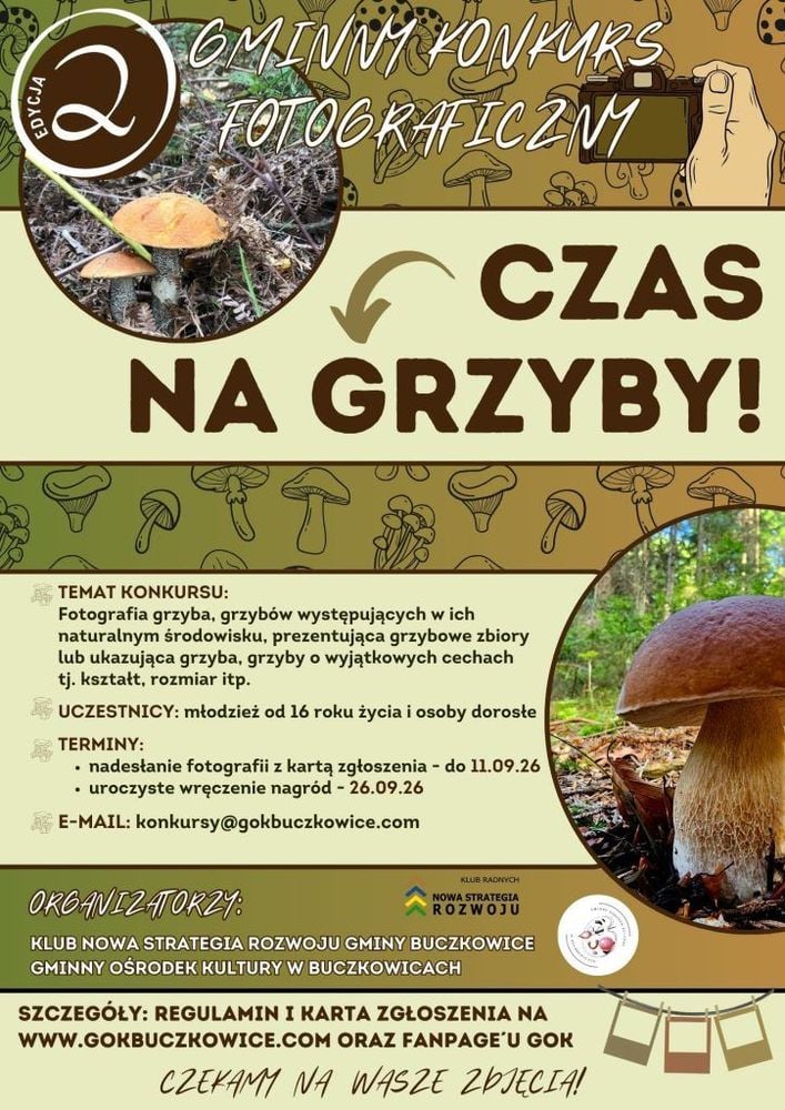 Gminny Konkurs Fotograficzny „Czas na grzyby” i Jesienna Biesiada w Buczkowicach