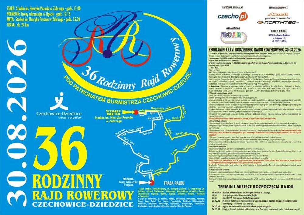 XXXVI Rodzinny Rajd Rowerowy w Czechowicach-Dziedzicach