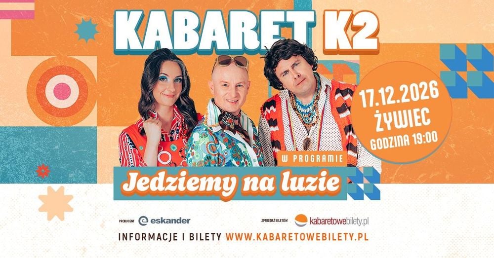 Kabaret K2 w Żywcu: „Jedziemy na luzie” – nowy program na scenie