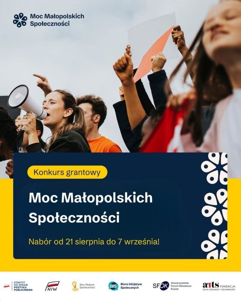 Konkurs Moc Małopolskich Społeczności z dofinansowaniem do 7 500 zł