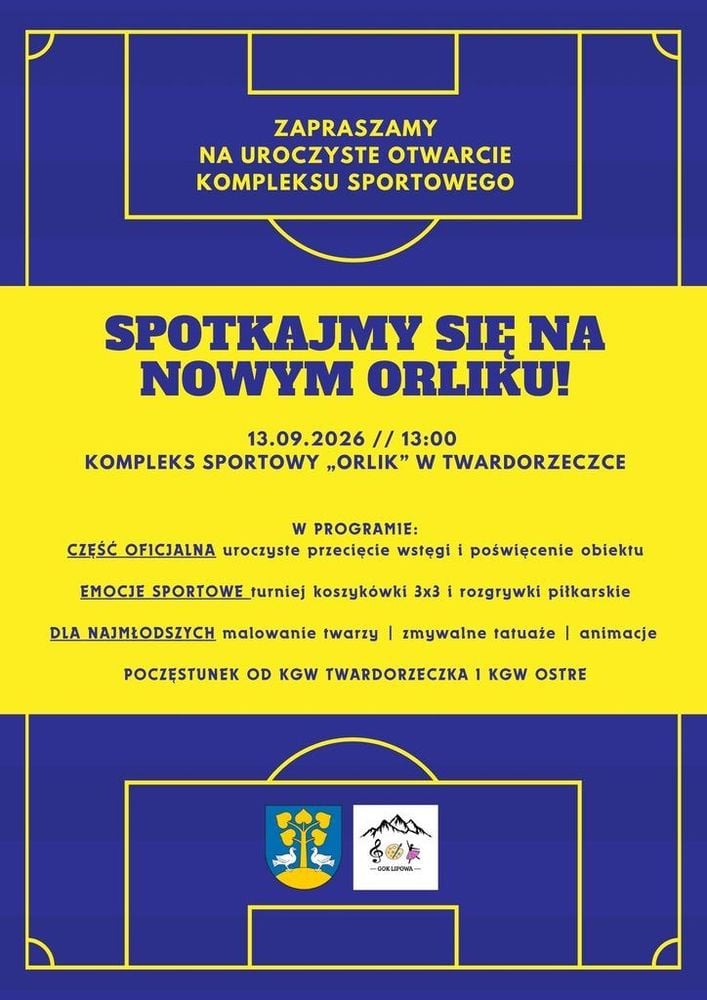 Oficjalne otwarcie nowego Orlika w Twardorzeczce