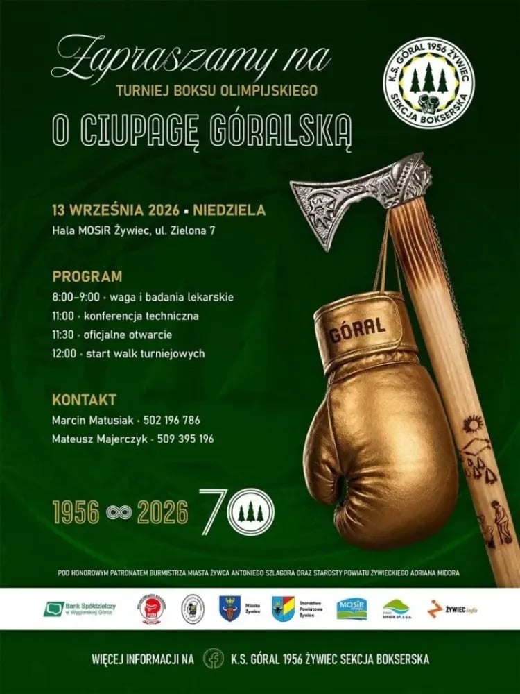 Turniej Boksu Olimpijskiego „O Ciupagę Góralską” w Żywcu