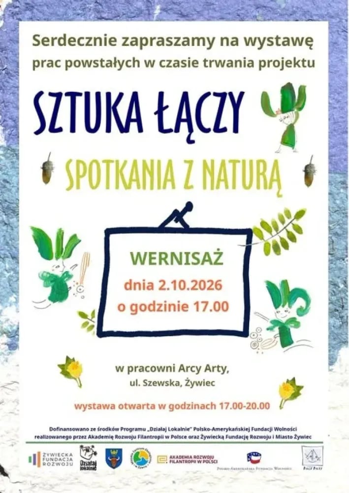 Wernisaż podsumowujący projekt Sztuka łączy w Żywcu