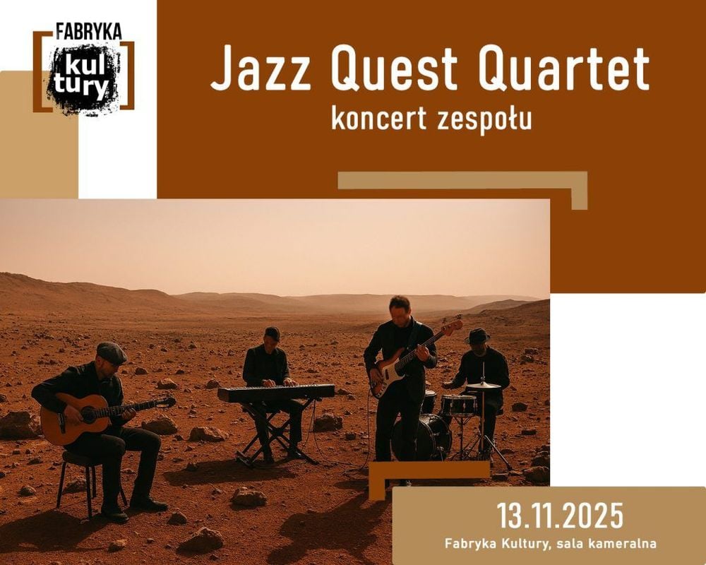 Koncert Jazz Quest Quartet w Fabryce Kultury w Chybiu
