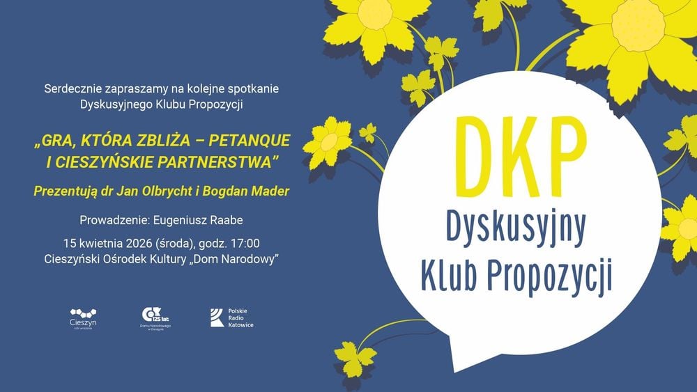 Dyskusja o petanque i partnerstwach w Domu Narodowym w Cieszynie