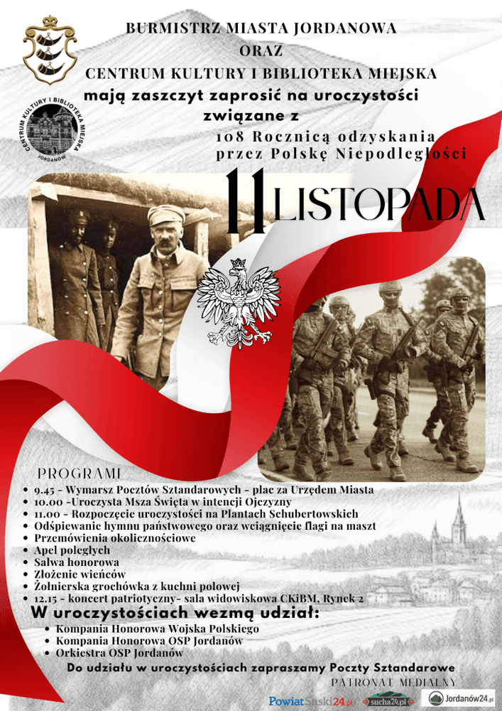 Obchody 108. rocznicy odzyskania niepodległości w Jordanowie