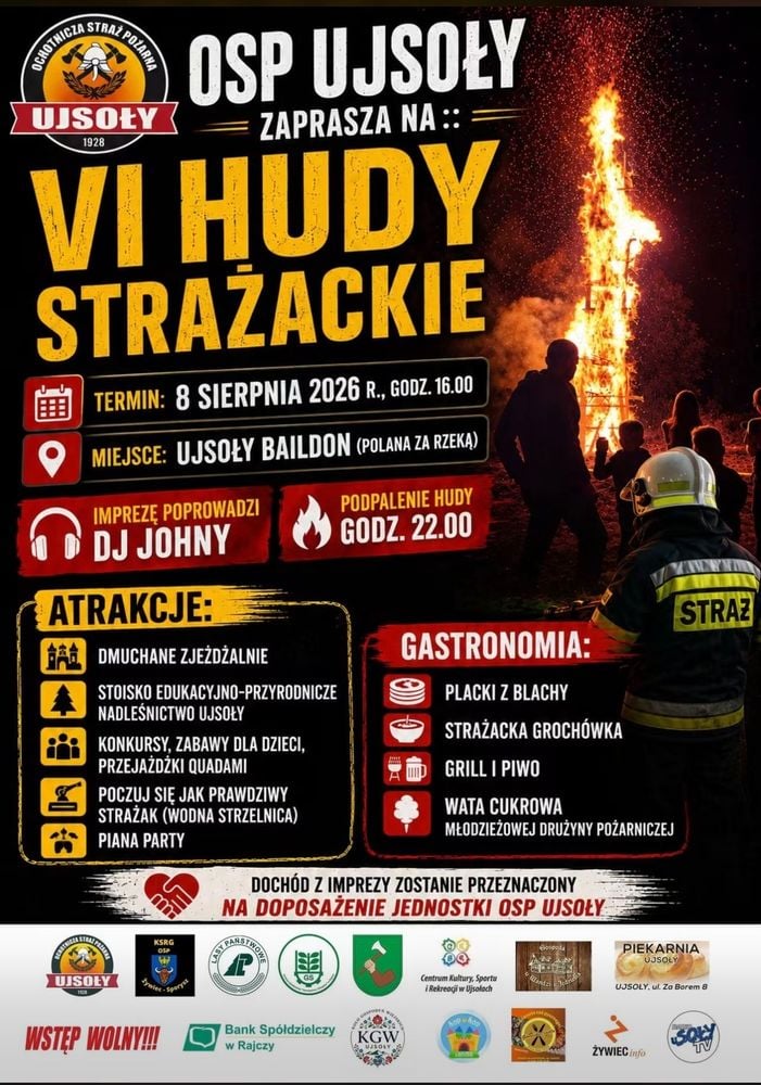 🔥 VI Hudy Strażackie – wspólna zabawa i ognisko!