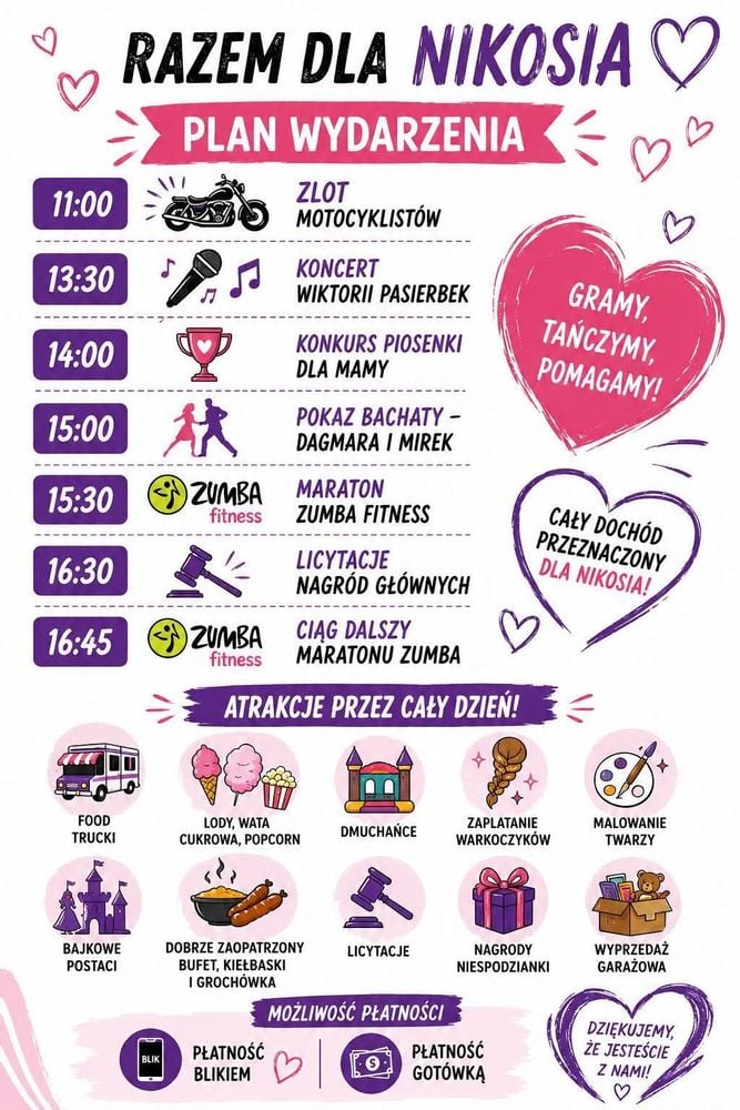 🚴‍♂️ Charytatywny Przejazd Motocyklowy i Festyn dla Nikosia