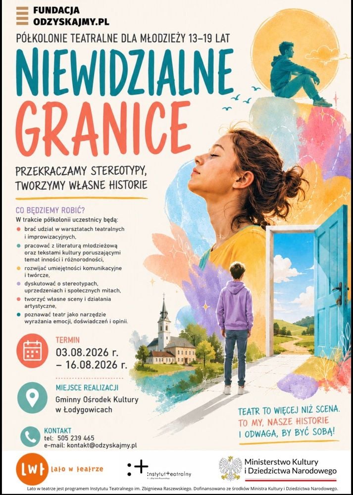 🎭 Niewidzialne Granice – półkolonie teatralne dla młodzieży
