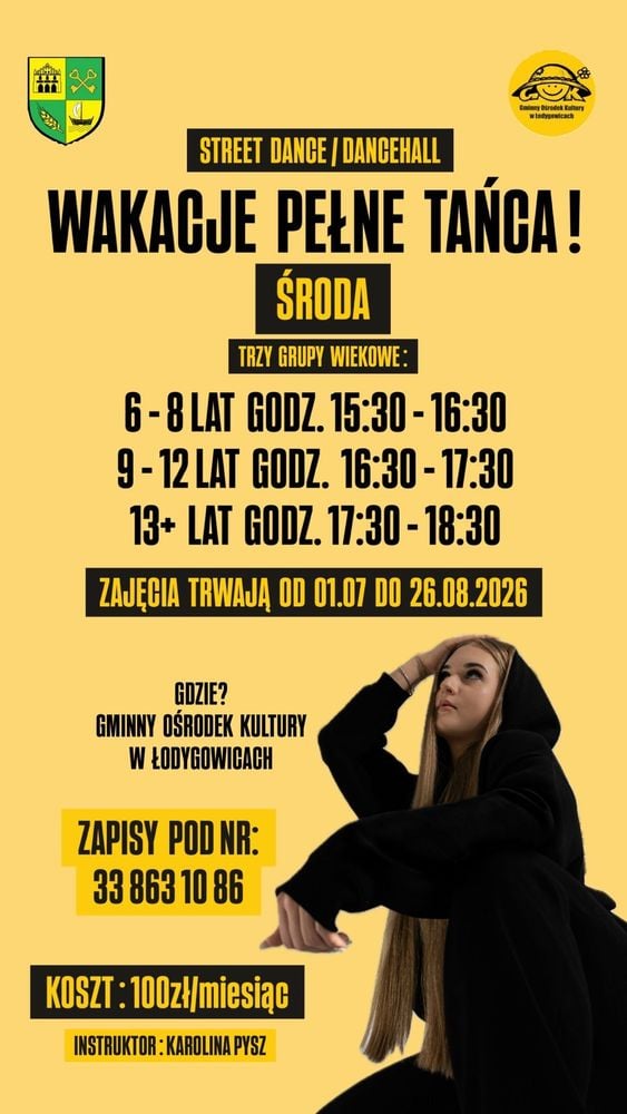 🕺 Wakacje pełne tańca - Street Dance i Dancehall dla dzieci i młodzieży