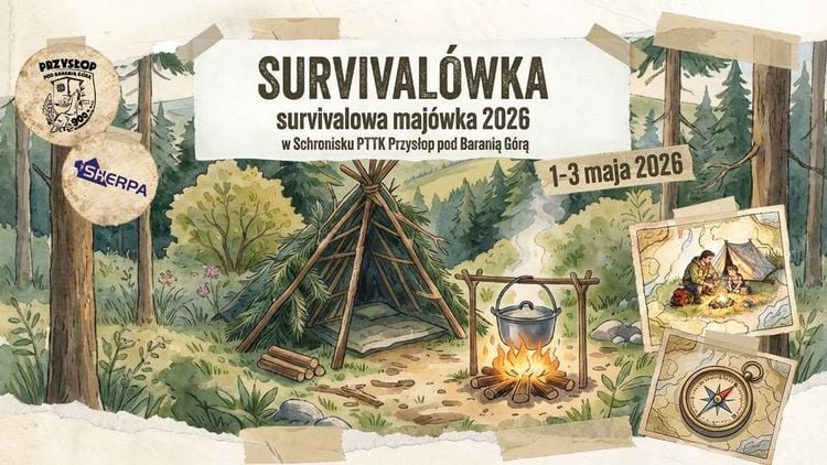 Majówka Survivalowa pod Baranią Górą – Rodzinny Kurs Przetrwania