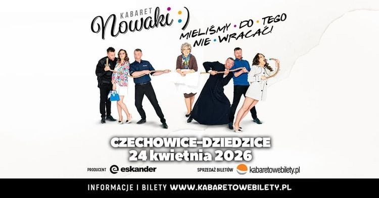 Kabaret Nowaki z nowym programem w Czechowicach-Dziedzicach – 24 kwietnia 2026