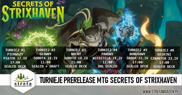Turnieje Prerelease Secrets of Strixhaven w Centrum Hobbystycznym Strefa w Bielsku-Białej