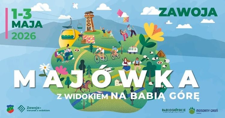Majówkowe świętowanie z panoramą Babiej Góry w Zawoi