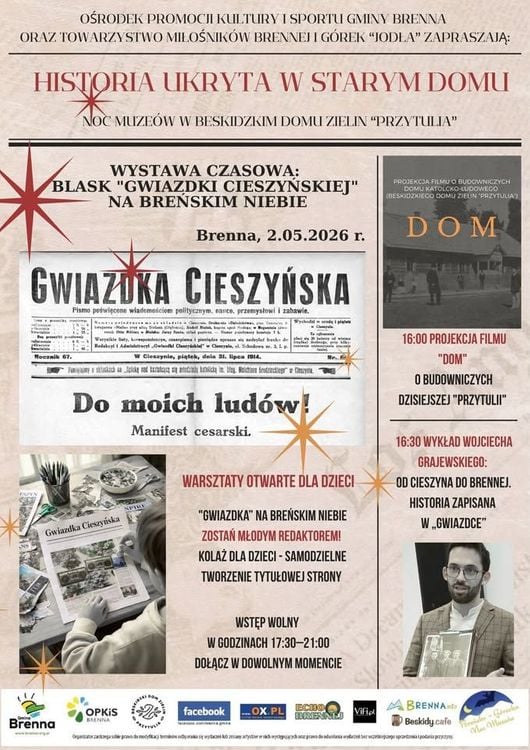 Noc Muzeów w Brennej: Blask Gwiazdki Cieszyńskiej – wystawa i warsztaty