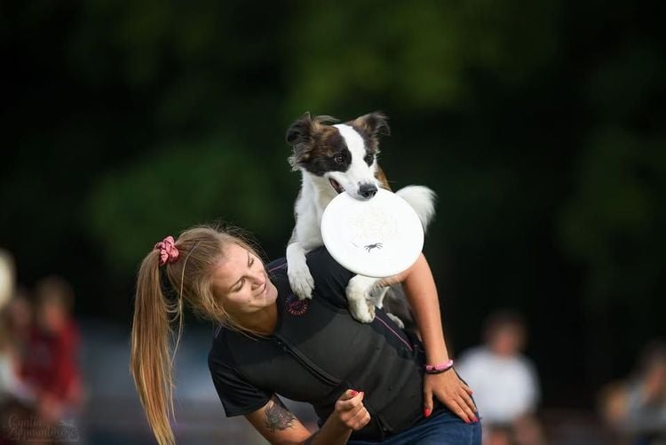 Dwudniowe seminarium dogfrisbee z Anią Radomską w Dankowicach
