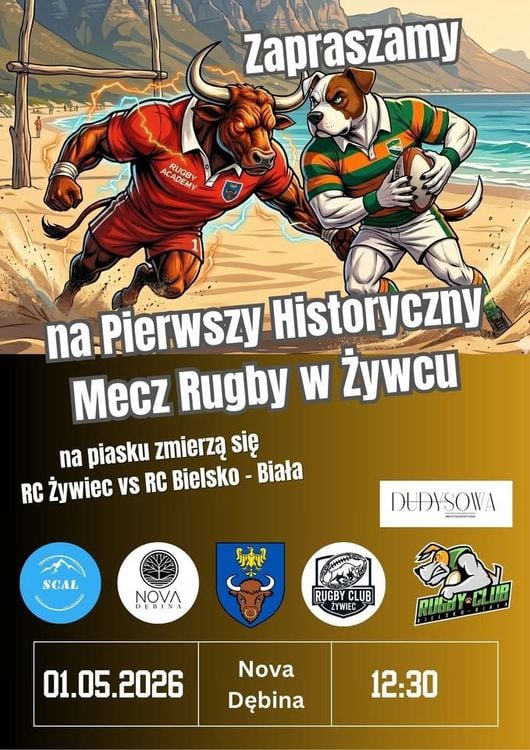 Historyczny mecz rugby: RC Żywiec kontra RC Bielsko-Biała na Piachu