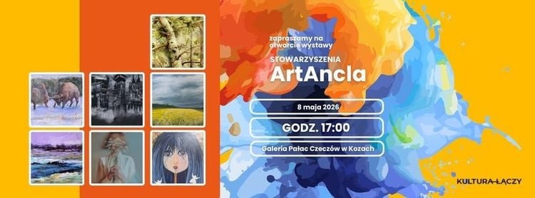 Wernisaż prac artystów Stowarzyszenia ArtAncla w Pałacu Czeczów w Kozach