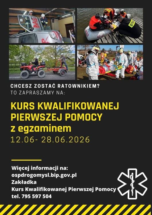 Kwalifikowany Kurs Pierwszej Pomocy w Drogomyślu – czerwiec 2026