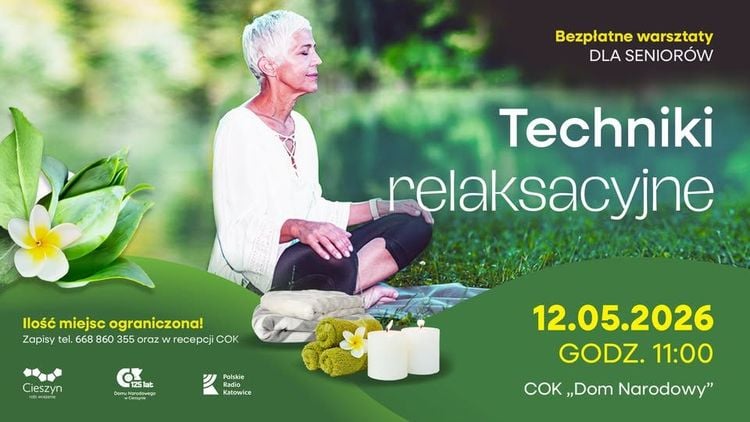 Bezpłatne warsztaty relaksacyjne dla seniorów w Domu Narodowym w Cieszynie