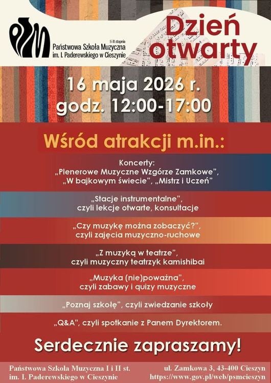 Dzień Otwarty w Państwowej Szkole Muzycznej w Cieszynie