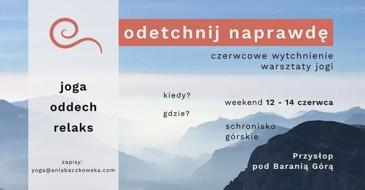Weekendowe warsztaty jogi oddechu w Wiśle