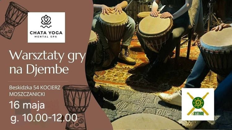 Warsztaty gry na bębnie djembe w Kocierzu Moszczanickim