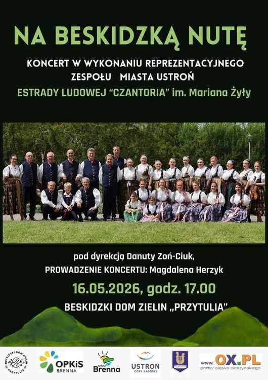 Koncert Estrady Ludowej Czantoria w Brennej