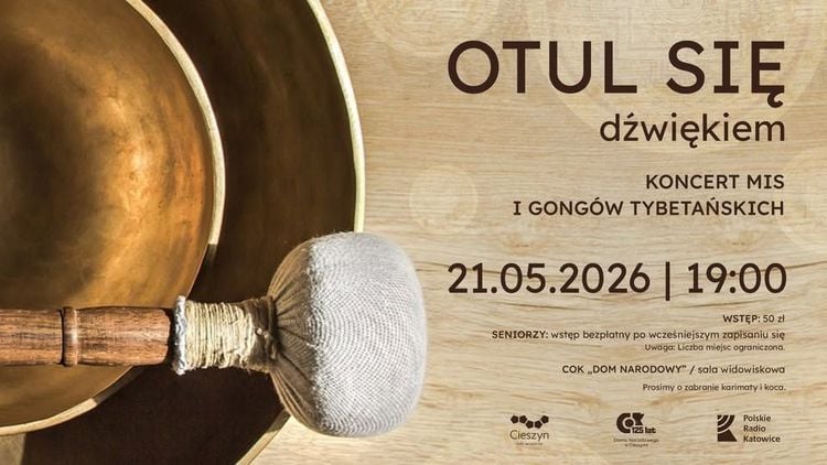 Relaksacyjny koncert gongów i mis tybetańskich w COK Dom Narodowy