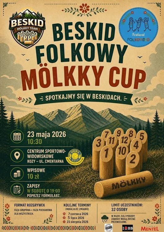 Beskidowy Turniej Mölkky w Kozach 2026