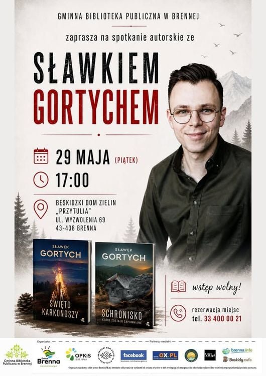 Spotkanie z autorem Sławomirem Gortychem w Brennej