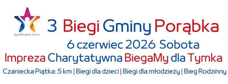 Charytatywne 3 Biegi w Czańcu – Gmina Porąbka, 6 czerwca 2026