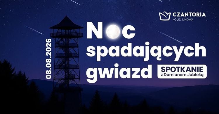 Noc Perseidów pod gwiazdami z Damianem Jabłeką w Ustroniu
