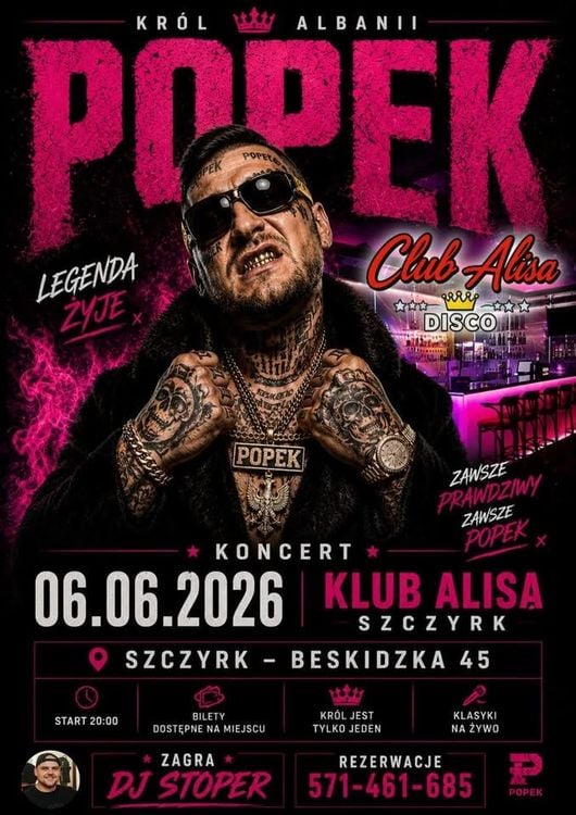 Energetyczny koncert Popek w Szczyrku – 6 czerwca 2026