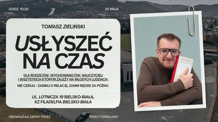 Spotkanie z Tomaszem Zielińskim: Usłyszeć na czas w Bielsku-Białej