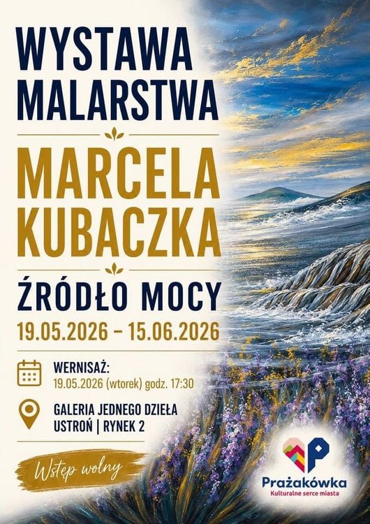 Wernisaż obrazów Marcela Kubaczka w Ustroniu