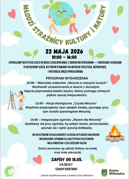 Międzypokoleniowe warsztaty i sprzątanie Mesznej