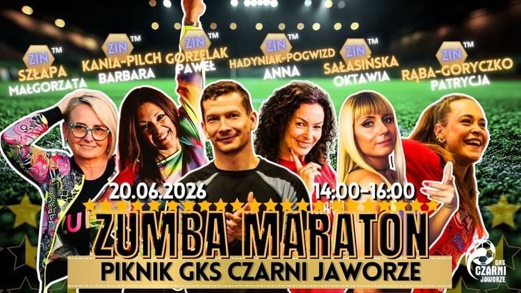 Energetyczny Maraton Zumby w Jaworzu – 20 czerwca 2026